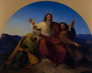 Moses, Aaron and Hur, 1837