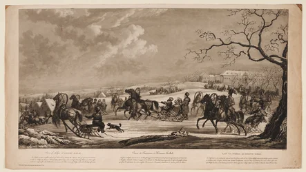 Race of Sledges at Krasny Kabachok (Little Red Tavern), 1814