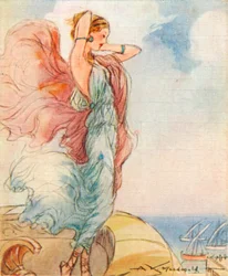 Helen of Troy, daughter of Zeus and Leda