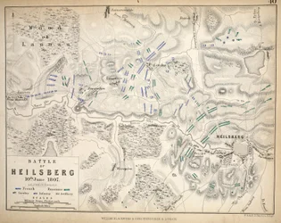 Map of the Heilsberg, published by William Blackwood and Sons, Edinburgh and London, 1848