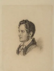 Portrait of the Author Alexander Herzen, c. 1836