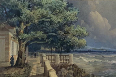 Terrace in the Monplaisir Palace, Peterhof, 1847