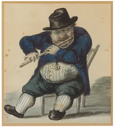 Giacomo Quarenghi, Wearing the Order of the Knights of Malta and Playing the Flute