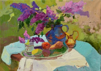 Sunny Lilac Still Life
