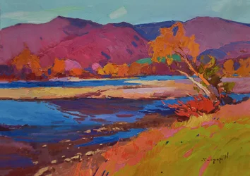 Vibrant Autumn River
