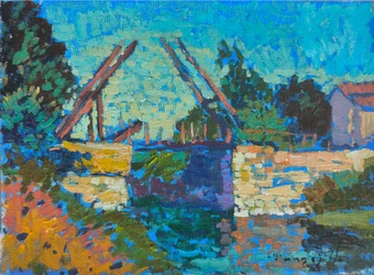 Vibrant Canal Bridge
