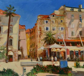Vibrant City Square