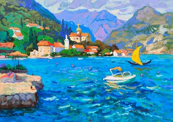 Vibrant Coastal Bay