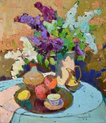 Vibrant Lilac Still Life