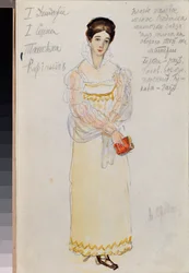 Costume Design for the Opera Eugene Onegin by P. Tchaikovsky