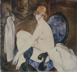 Nude in a Blue Armchair