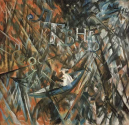 Rayonist Composition. Idleness and Shadow, 1914