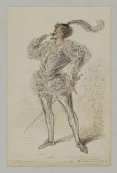 Man with Sword in Historical Costume