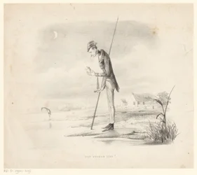 Fisherman Disappointed with His Catch (That Stupid Animal!) (title on object)
