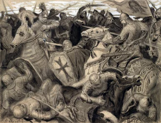 Battle Scene from the Time of Alexander Nevsky (1220-1263)