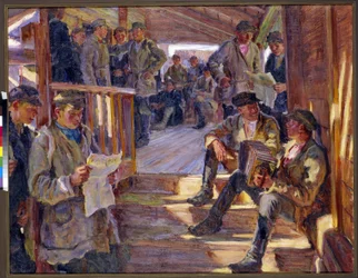 Scene at a Russian Army Recruiting Station