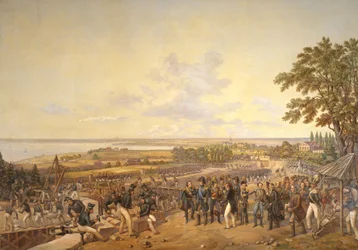 King Carl XIV Johan of Sweden Visiting the Canal Locks at Berg in 1819, 1856
