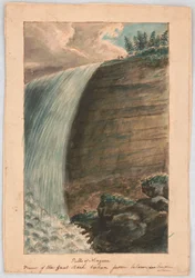 Falls of Niagara. View of the Great Pitch Taken from Below