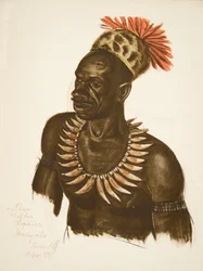 Louaho, chief of the Wagenia (Stanleyville), from Dessins et Peintures d