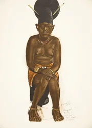 Napudre, Femme de Tuba (Niangara) Haut Ouelle, from Dessins et Peintures d