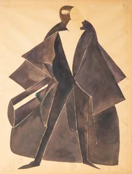 Costume Design for the Play Comrade Khlestakov by Dmitri Smolin, ca. 1921