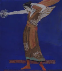 Costume Design for the Play Famira-kifared by I. Annensky