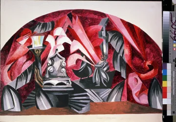 Stage Design for the Play Romeo and Juliet by William Shakespeare - Work by Alexandra Alexandrovna Exter