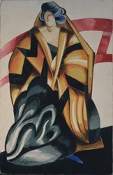 Wet-nurse. Costume design for the play Romeo and Juliet by W. Shakespeare, 1921