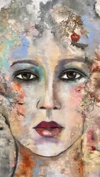 Modern Floral Portrait