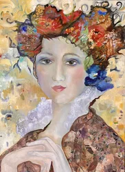 Serene Floral Lady