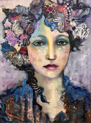 Textured Art Woman