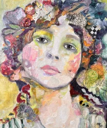 Whimsical Floral Woman