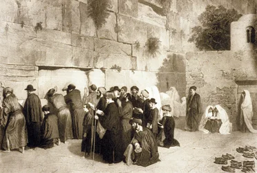 Jewish People at the Western Wall, Jerusalem
