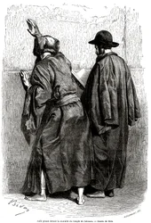 Jews Praying in Front of Solomon