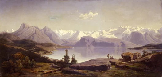 Swiss Landscape with Lake