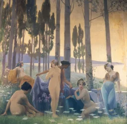 Mural Representing an Allegory of Agriculture, Industry and Export
