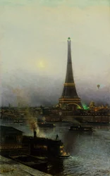 The Eiffel Tower at Night, 1889
