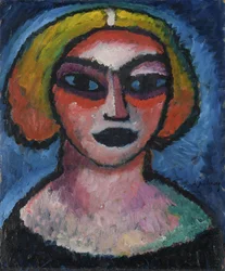 Head of a Woman. Verso: Bust Portrait of a Man (circa 1910-1912)