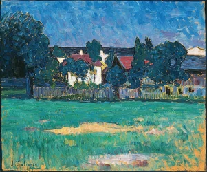Wasserburg Landscape with Houses and Meadow