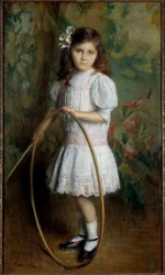 Daughter of the Artist with a Hoop