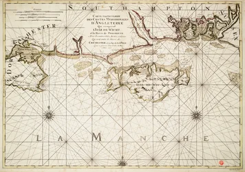 Chart of the English Coast, Isle of Wight and Portsmouth Harbour