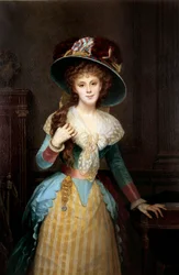 Portrait of Woman with Big Hat