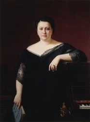 Portrait of the opera singer Marietta Alboni, 1870