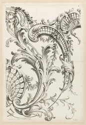 Shell Cartouches and Acanthus Leaf Motif