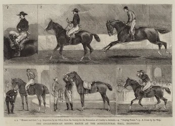The Anglo-Mexican Riding Match at the Agricultural Hall, Islington