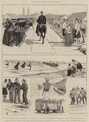 The Ashantee War, Volunteers from the 79th Highlanders Leaving England for the Ashantee War