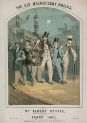 Musical score for The Six Magnificent Bricks sung by Albert Steele, written by Frank Hall