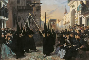 A Procession along Calle Genova