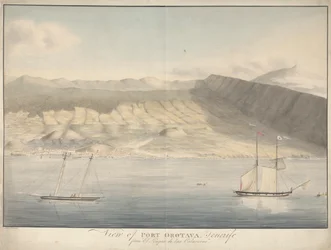 View of Port Orotava, Tenerife, from El Limpio de Las Calaveras