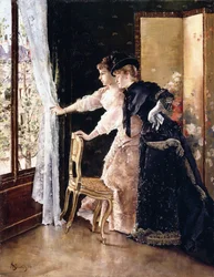Watching the Fiance pass by
